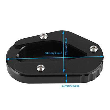 Motorcycle Kickstand Pad, Motorcycle Stand Pad Fit for Triumph Bonneville T100 / T120, Motorcycle Kickstand Foot Side Stand Extension Pad Support Plate, Soft Ground, Hot Pavement, Outdoor Parking