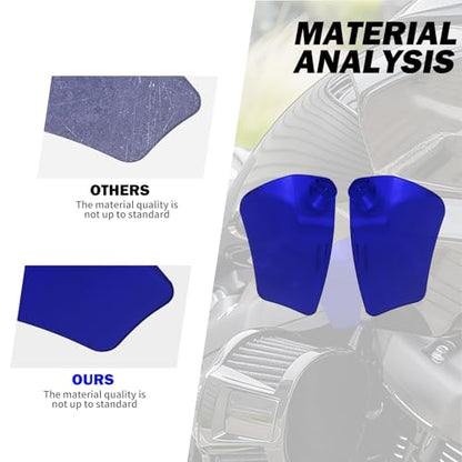 Motorcycle ST Headlight Fairing Air Deflector Side Wing Windshield Kit Fit for Harley Softail Low Rider ST 2022-up (Blue) - color: Blue
