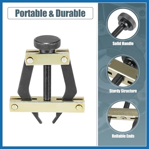 Roller Chain Tools Kit 25-60 Chain Detacher Breaker Cutter Tool Roller Chain Puller Holder Connecting for Bicycle Go Kart Chains Replacement Carbon Steel Black Item Replacement