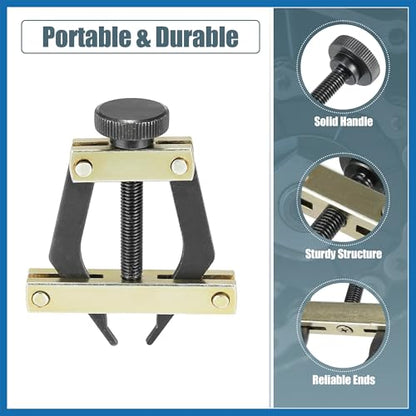Roller Chain Tools Kit 25-60 Chain Detacher Breaker Cutter Tool Roller Chain Puller Holder Connecting for Bicycle Go Kart Chains Replacement Carbon Steel Black Item Replacement