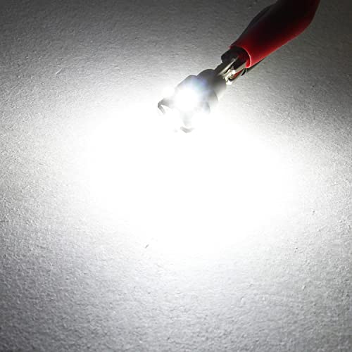 PHINLION 194 LED Light Bulb 6000K White Super Bright 168 175 2825 W5W T10 Wedge 6-SMD 3030 Chipsets LED Bulbs for Car Interior Dome Map Reading Trunk Courtesy License Plate Lights, Pack of 2 - color: White
