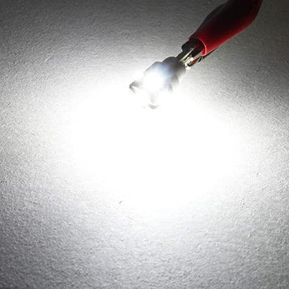 PHINLION 194 LED Light Bulb 6000K White Super Bright 168 175 2825 W5W T10 Wedge 6-SMD 3030 Chipsets LED Bulbs for Car Interior Dome Map Reading Trunk Courtesy License Plate Lights, Pack of 2 - color: White