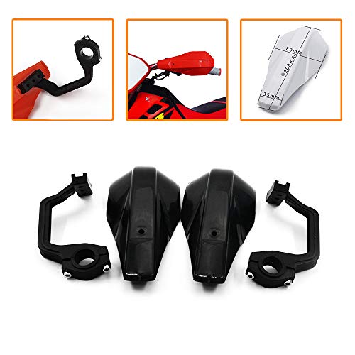 AnXin Motorcycle Handguards 7/8" and 1 1/8" Hand Guard Handlebar Protection Universal for SSR 125 110 140 150 Apollo RFZ 125 110 KAYO 60 140 TAO TAO 140 110 Dirt Pit Bike ATV Black - color: black