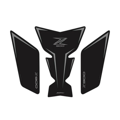 TZMAPU Compatible Kawasaki Z900 GasTank Pad,Motorcycle Tank Protector, Non-Slip Fuel Tank Stickers Kit Rubber Protective Pads (Black)