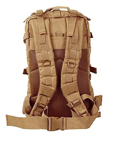 Seibertron Waterproof Large Capacity Molle Motorcycle Helmet Holder/Cycling Helmet Storage/Hiking Helmetcatch Bag/Backpack Also Fit Basketball Football Soccer Backpack Khaki - color: Khaki