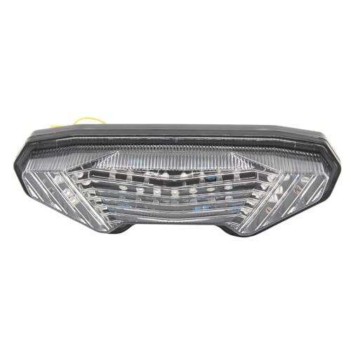 Taillight - Integrated LED Tail Brake Turn Signal Light Compatible with YAMAHA FZ09 FJ09 MT09 Tracer 900/9/GT MT10 FZ10 (Clear) - color: Clear