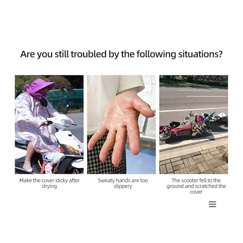 Non-Slip Rubber Grip Glove Motorcycle Handle Cover Universal Heat Shrinkable Grip Cover Sleeve Handlebar Covers Handlebars Grips - color: Full set-Red