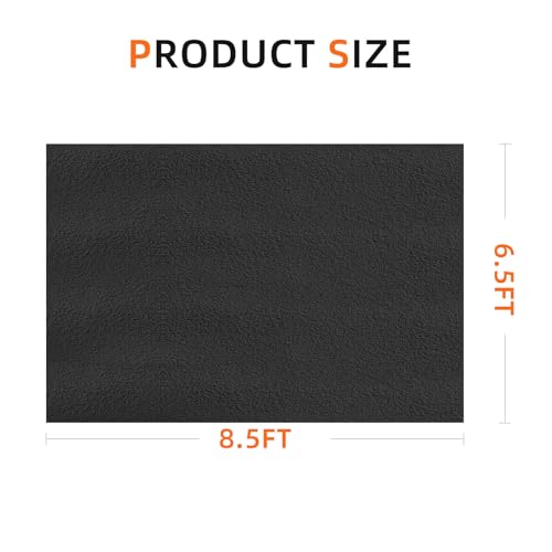 8.5 x 6.6 Ft Garage Floor mats for Under car, Garage mats for Floor Upgraded, Oil Spill mat, Absorb Oil Quickly, Garage Carpet, Reusable, Washable, Protects Floor 3mm TPR Non-Slip Thickening