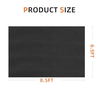 8.5 x 6.6 Ft Garage Floor mats for Under car, Garage mats for Floor Upgraded, Oil Spill mat, Absorb Oil Quickly, Garage Carpet, Reusable, Washable, Protects Floor 3mm TPR Non-Slip Thickening