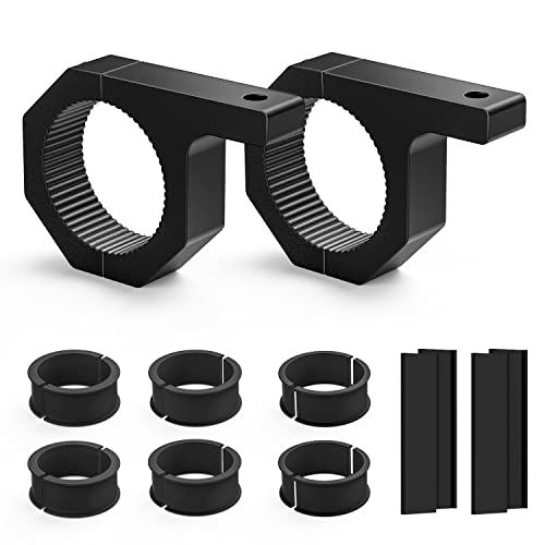 Nilight 2PCS Roll Bar Clamps Mounting Brackets LED Light Mount Clamps Tube Light Mounts Fit on 2.135" 2.25" 2.375" 2.5” Bull Bars Roof Racks Roll Cages for ATV UTV Truck - size: For 2.135"/2.25"/2.375"/2.5” Bar
