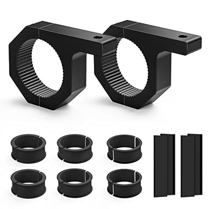 Nilight 2PCS Roll Bar Clamps Mounting Brackets LED Light Mount Clamps Tube Light Mounts Fit on 2.135" 2.25" 2.375" 2.5” Bull Bars Roof Racks Roll Cages for ATV UTV Truck - size: For 2.135"/2.25"/2.375"/2.5” Bar