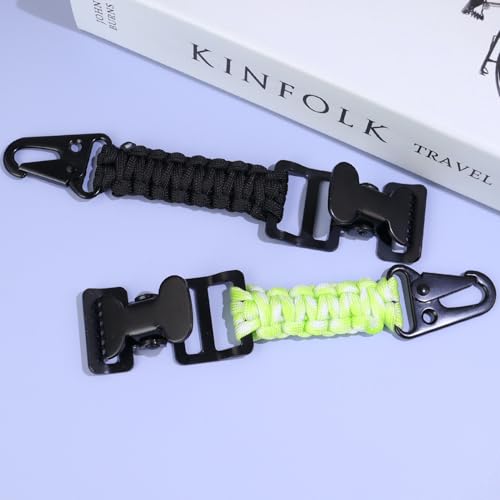 weryerker 2PCS Tactical Glove Clip Holder Anti-slip Nylon Work Glove Holder Clip, for Tactical Backpack, Tool Belt, Outdoor - color: 4pcs Black+green