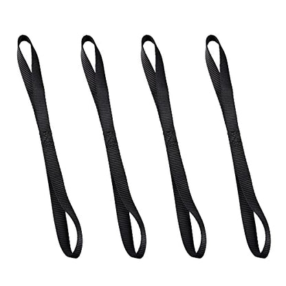 Emgo Tiedowns 18" Soft Touches -Tie Down Extensions 4-Pack Black - size: Black