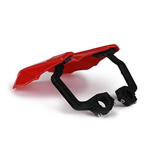 AnXin Motorcycle Handguards 7/8" and 1 1/8" Hand Guard Handlebar Protection Universal for CRF110 CRF50 CRF125 XR100 CRF 70 CRF80 CR 85 XR70 XR80 Dirt Pit Bike ATV Red - color: red
