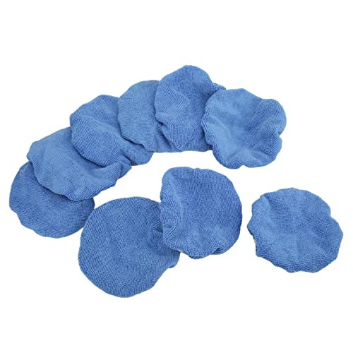 20 Pieces 6 Inch Microfiber Car Polisher Pad Buffing Bonnet Set for Waxing and Polishing Cars, Motorcycles, Ships, Boats