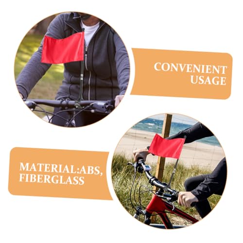 UKCOCO 6Pcs Bicycle Flagpole Mounts Flag Pole Holder for Bike Motorcycle Quick Installation Stylish Design for Safety Flags Luggage Racks