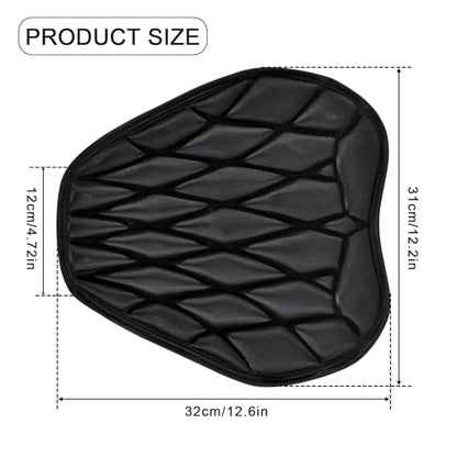 SaferCCTV Motorcycle Seat Cover ATV Padded Seat Protector,Motorcycle Seat Cushion Air Cooling 3D Motorcycle Seat Pad(New Size L) - size: New Size L