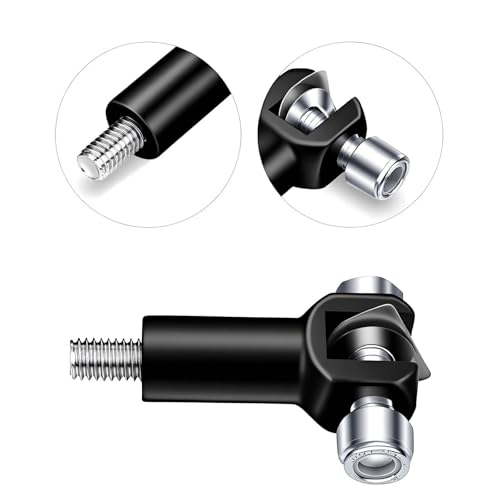 Passenger Foot Peg Support Mount Clevis Kit Compatible With Harley Davidson Softail 2000-2006 (Black) - color: Black