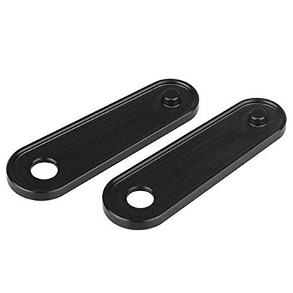 Black Passenger Rear Floorboard Foot Peg Frame Plates for Harley Touring Models 1993-2023,Pair - color: Black