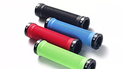 Dymoece Bike Handlebar Grips,Bicycle Handle Grip Ergonomic Design Dual Lock-on for Mountain Bike MTB BMX Foldable Downhill - color: Black