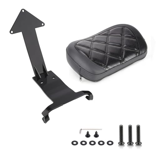 Motorcycle Rear Passenger Backrest Fit for Can-Am Ryker 600/900/Rally Edition 2019-2026, Ryker Sport 2022-2026, 15 Inches Detachable Backrest Pad with Mount Kit, Replace #219400843 (Black Line) - color: Black Line