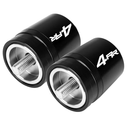 Motorcycle Handlebar End Weights For Ninja ZX-4RR 2023-2025 Heavy Duty Stainless Steel & Aluminum Bar Ends with Vibration Dampers Universal 8mm Fit Accessories (Black) - color: Black