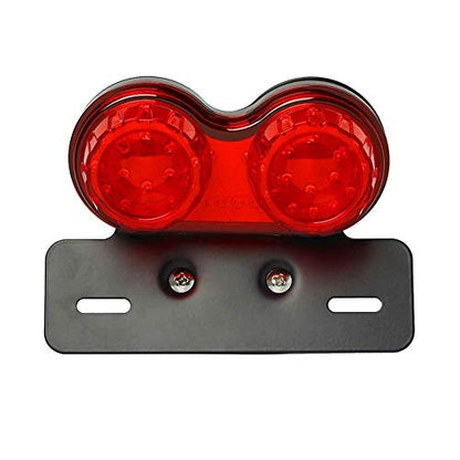 40W 40-LED Motorcycle Tail Light Integrated Running Brake Stop Light Turn Signals Lamp Red with License Plate Bracket for Harley Honda Yamaha Suzuki Kawasaki - color: Red