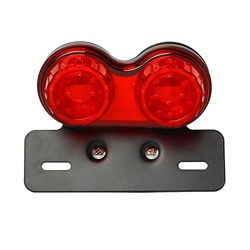 40W 40-LED Motorcycle Tail Light Integrated Running Brake Stop Light Turn Signals Lamp Red with License Plate Bracket for Harley Honda Yamaha Suzuki Kawasaki - color: Red