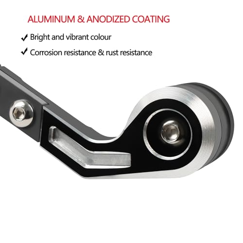 Compatible with M1000RR S1000RR 2019-2025 Brake Clutch Lever Guard CNC Aluminum Motorcycle Handlebar Levers Protector Accessories(Titanium) - color: Titanium