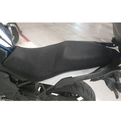 Compatible with Kawasaki Versys 650 2015-2024 Motorcycle Seat Cushion Waterproof Breathable 3D Honeycomb Motorcycle Seat Pad Cover, Non-Slip, Soft and Comfortable, for Long Rides