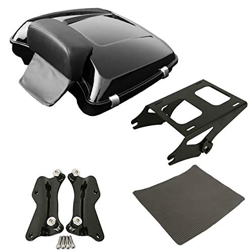 XFMT Razor Trunk Backrest Mount Docking Compatible with Harley Touring Street Road Glide 2014-2023 FLHR, FLHRC, FLHRSE, FLHX, FLHXS, FLHXSE, FLTRX and FLTRXS - color: Type 4