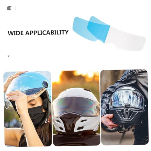 Garneck 2pcs Motorcycle Helmet Rainproof and Film Helmet Film Patch Visor Lens Motorcycle Part
