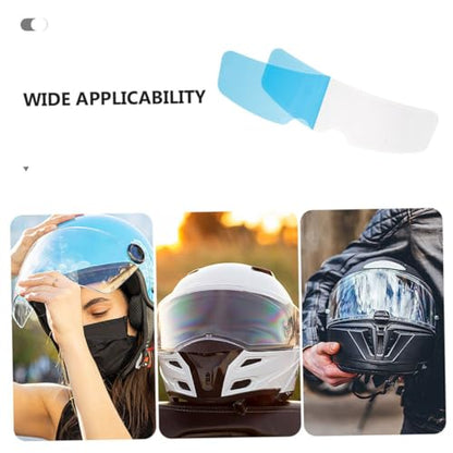 Garneck 2pcs Motorcycle Helmet Rainproof and Film Helmet Film Patch Visor Lens Motorcycle Part