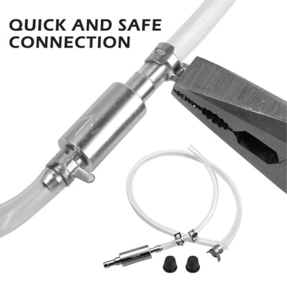 3Pcs Brake Bleeder Kit, Brake Fluid Bleeder Hose with One-Way Check Valve, Universal Brak-e Fluid Deflerator Brak-e Clutch Flui-d Bleeding Tool for Car, Motorcycle, ATV, Scooter(COLOR:Clear)