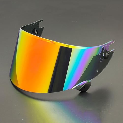 Motorcycle Helmet Visor for Shark Race R Pro GP, Anti Scratch Colored Motorcycle Helmet Lenses, Motorcycle Helmet Face Shield with Anti-Fog Rainproof Film,A Gradient Red - color: A Gradient Red
