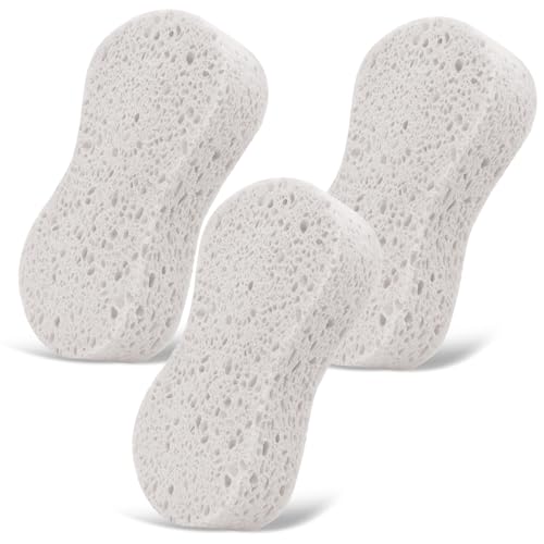 3PCS Car Wash Sponge, Heavy Duty Car Sponges for Washing, Car Accessories Large Sponges for Cleaning, Automotive Cleaning Supplies, Eco Friendly Sponge (7.68 x 3.74 x 1.38 Inch), White - color: White