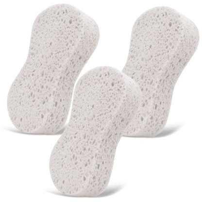 3PCS Car Wash Sponge, Heavy Duty Car Sponges for Washing, Car Accessories Large Sponges for Cleaning, Automotive Cleaning Supplies, Eco Friendly Sponge (7.68 x 3.74 x 1.38 Inch), White - color: White