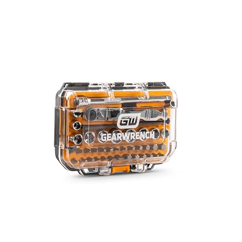 GEARWRENCH 41 Piece 1/4" Drive Ratchet MicroDriver Set | GWMBS41 - size: 41 count (Pack of 1)