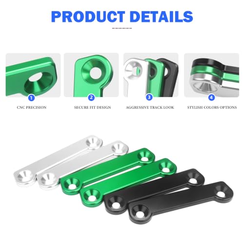 Rear Footpeg Block Off Plates, Passenger Foot Pegs Removal Delete Kits for Kawasaki Ninja ZX-6R / ZX636 2009-2025, ZX6R / ZX636 ABS 2019-2021, 2 PCS Footrest Hole Cover CNC Aluminum, Black