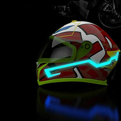 Light Strip For Motorcycle Helmet DIY Night Signal Light Luminous Stripe Sticker Motorcycle Light Strip Luminous Stickers Night Super brightness Water Resistant
