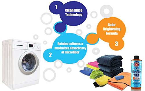Chemical Guys CWS_201_64 Microfiber Cleaning Cloth & Car Wash Towel Concentrated Cleaning Detergent, 64 fl oz (Half Gallon), Orange Scent - size: 64 Fl Oz (Pack of 1)