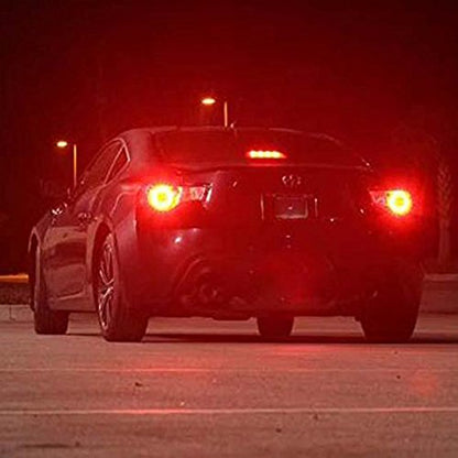 AUXITO Red 3157 Brake Light Bulbs, Ultra Bright 3056 3057 3156 4157 LED Bulbs with 14-SMD 3030 Chipsets for Reverse Backup Turn Signal Brake Lights High Mount Stop Lights Tail Lights, Pack of 2 - color: Red, size: 3157