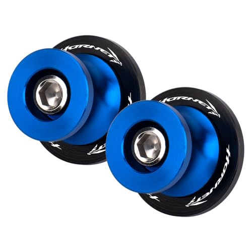 M8 Motorcycle Rear Swingarm Bobbins For CB750 Hornet 23-25 Swingarm Spools Protectors Spool Sliders CNC Aluminum cb750 hornet Accessories (Blue) - color: Blue