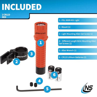 Nightstick FDL-300R-K01 Tactical Fire Light with Multi-Angle Helmet Mount - style: Light w/ Mount