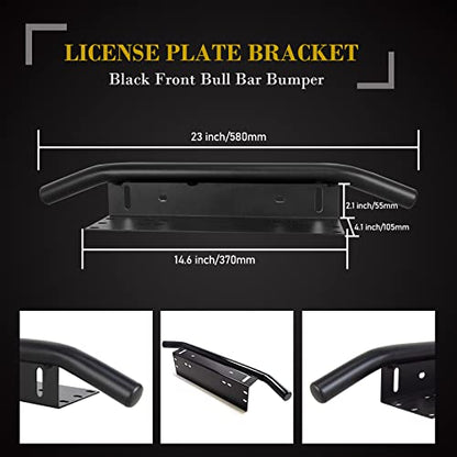 SKYWORLD LED Light Bar, 7D 20 inch 288W Spot Flood Combo Beam Work Driving Lamp with Black License Plate Mounting Bracket 12V Wiring Harness Kit On Off Switch for Truck Car ATV SUV 4X4 Boat - size: Light + Bracket + 12V Toggle Wiring
