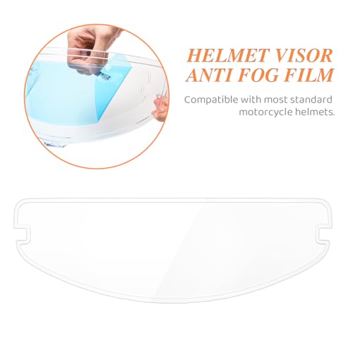 Universal Anti Fog Film for Motorcycle Helmet Visor 3.46" x 10.7"-Helmet Face Shield Anti Fog Visor Insert | Fog Prevention Visor Lens on Cold Mornings and Rainy Days,Clear Vision Safer Rides,Simple but Effective - size: Clear - Over 60 Seconds