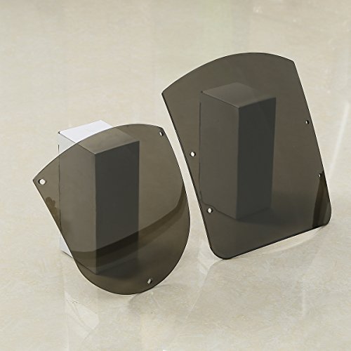 SLMOTO Motorcycle Windshield Quarter Fairing Kit Fit for Harley Dyna 1995-05 XL 88-later FXR 86-94 - color: Smoke Windshield