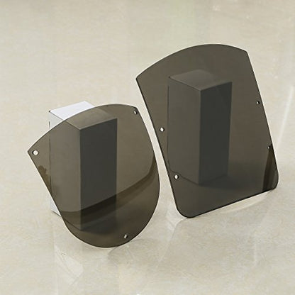 SLMOTO Motorcycle Windshield Quarter Fairing Kit Fit for Harley Dyna 1995-05 XL 88-later FXR 86-94 - color: Smoke Windshield