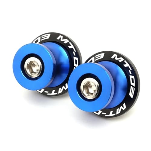 Rear Stand Frame Sliders for Yamaha MT03 MT10 MT-09 2014-2025 Motorcycle Accessories Swingarm Spools Sliders Stand Screws 6MM Swing Arm Bolts(MT03 Blue) - color: MT03 Blue