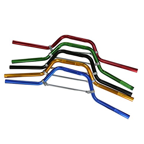 JRL 7/8" Mid Handlebars Handle Bars Fit ATV Pit Dirt Bike Offroad Motorcycle Blue - color: Blue